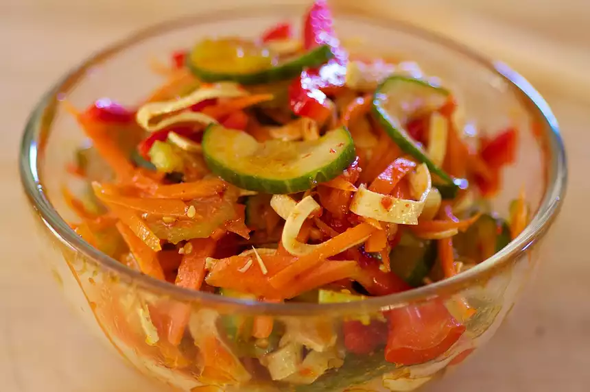 Korean Sweet-Sour Cucumber Salad