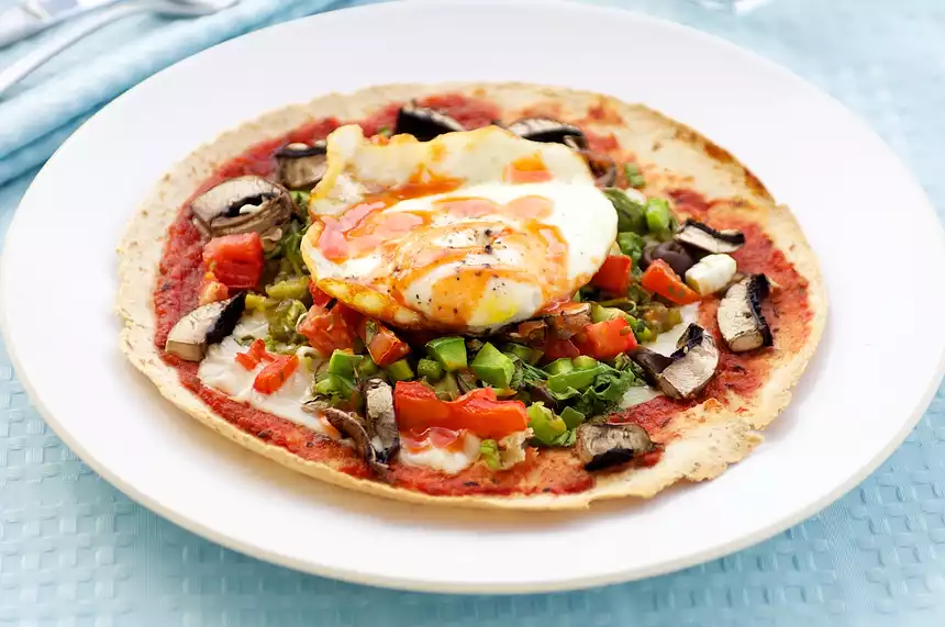 Breakfast Mexican Pizza