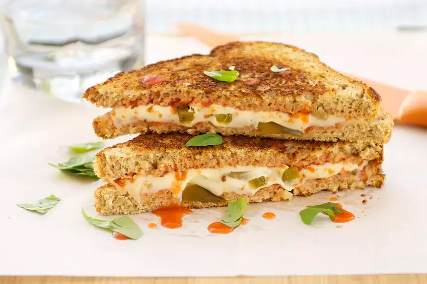 Mexican Pizza Grilled Cheese