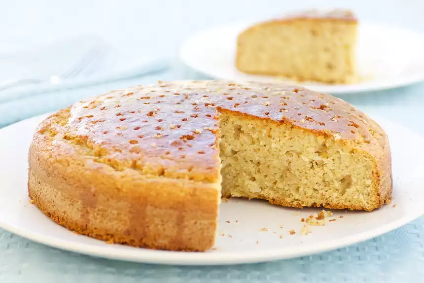 Key Lime Cake with Lime Syrup