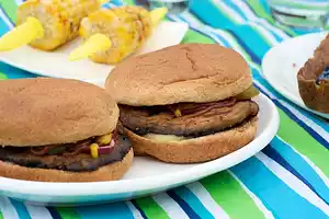 4th of July Grilled Portobello Burgers