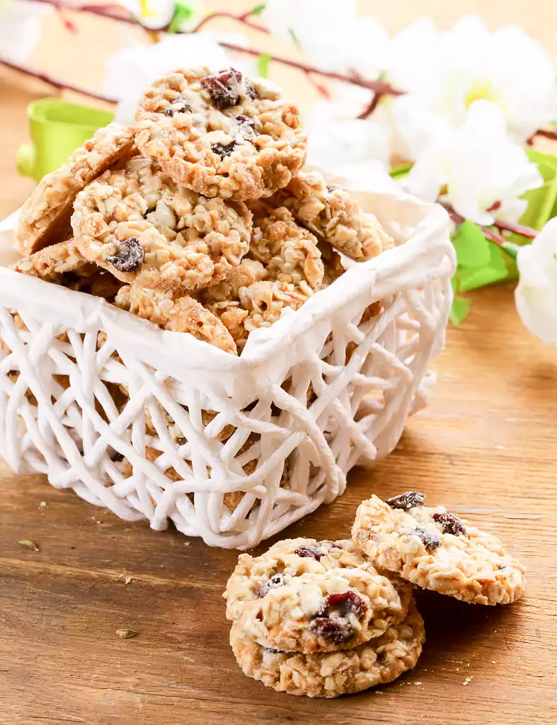 Chewy Oatmeal Trail Mix Cookies