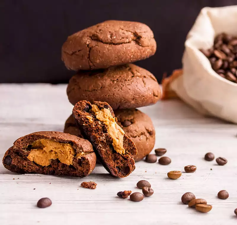 Double Chocolate Peanut Butter Surprise Cookies