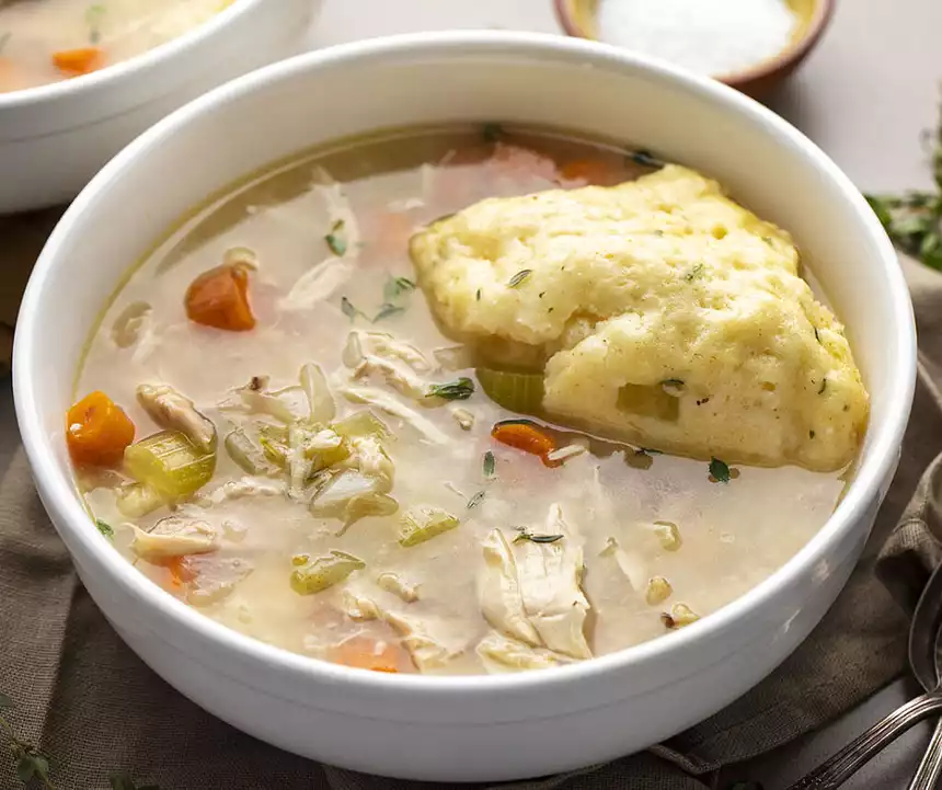 Leftover Chicken and Dumpling Casserole
